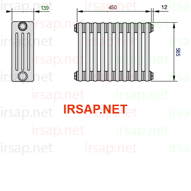 Радиатор IRSAP Tesi 40565/10 T23 CL 01